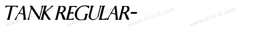 Tank Regular字体转换